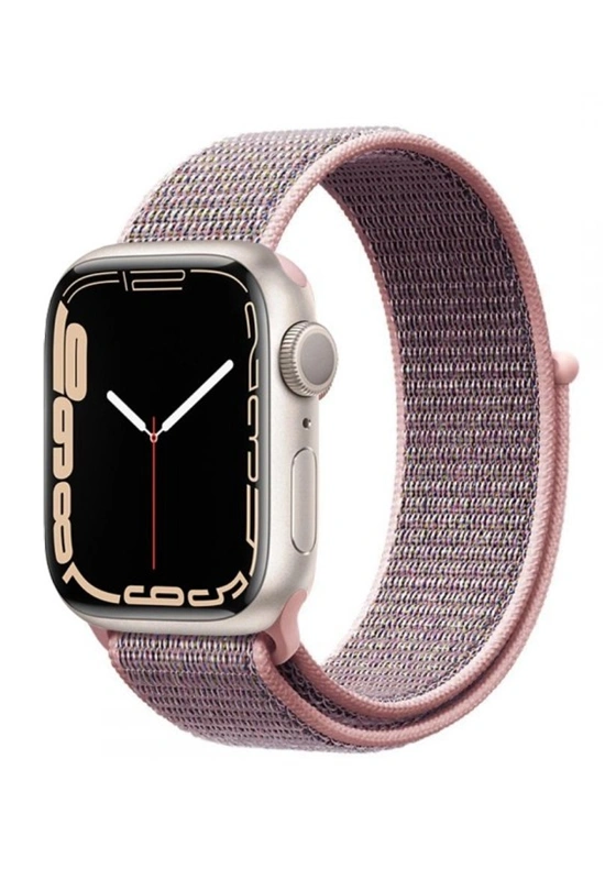 Techprotect Apple Watch 40 41 42 mm Nylon dirželis, rožinė spalva, 2 nuotrauka